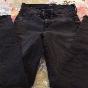 Gap black skinny jeans